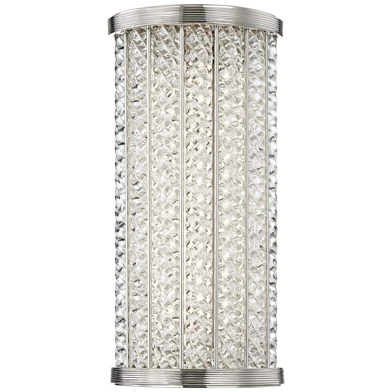 Image 1 Hudson Valley Shelby 14"H Polished Nickel LED Wall Sconce