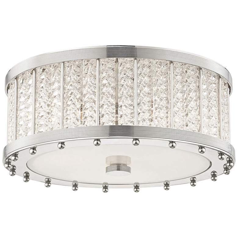 Image 1 Hudson Valley Shelby 16 inch Wide Polished Nickel Ceiling Light