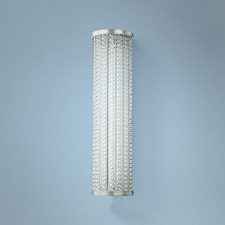 Image 1 Hudson Valley Shelby 25"H Polished Nickel LED Wall Sconce