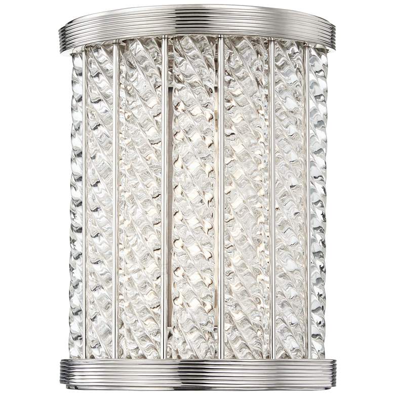 Image 1 Hudson Valley Shelby 8 1/2"H Polished Nickel LED Wall Sconce