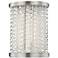 Hudson Valley Shelby 8 1/2"H Polished Nickel LED Wall Sconce