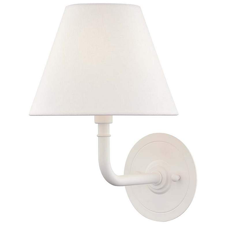 Image 1 Hudson Valley Signature No.1 11.3 inch High White Wall Sconce