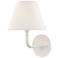 Hudson Valley Signature No.1 11.3" High White Wall Sconce