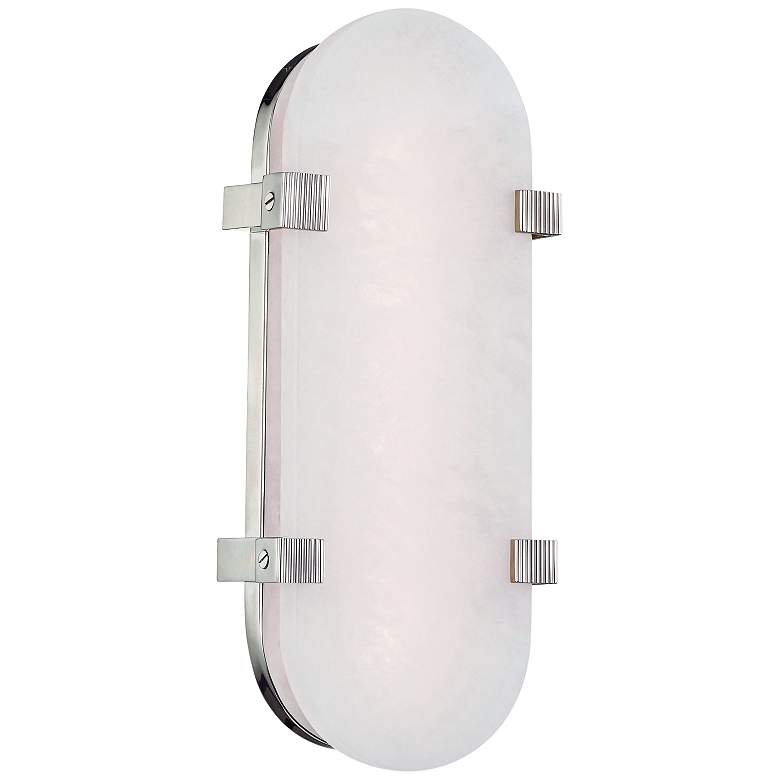 Image 1 Hudson Valley Skylar 13 3/4" High Nickel LED Wall Sconce