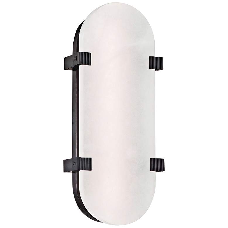 Image 1 Hudson Valley Skylar 13 3/4" High Old Bronze LED Wall Sconce