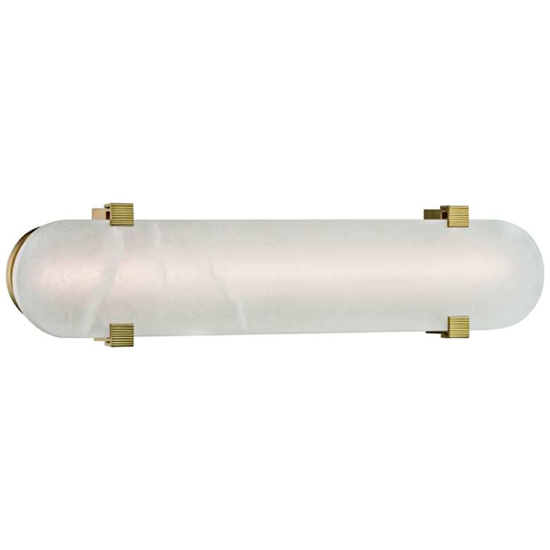 Image 2 Hudson Valley Skylar 24 3/4" High Aged Brass LED Wall Sconce more views