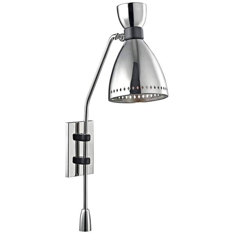Image 1 Hudson Valley Solaris 29 3/4 inchH Polished Nickel Sconce
