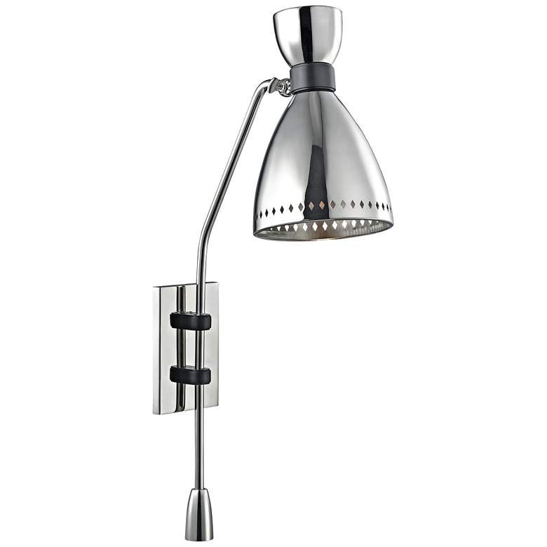 Image 1 Hudson Valley Solaris 29 3/4"H Polished Nickel Sconce