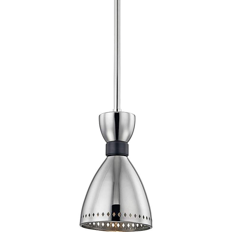 Image 1 Hudson Valley Solaris 6 1/2"W Polished Nickel Mini Pendant