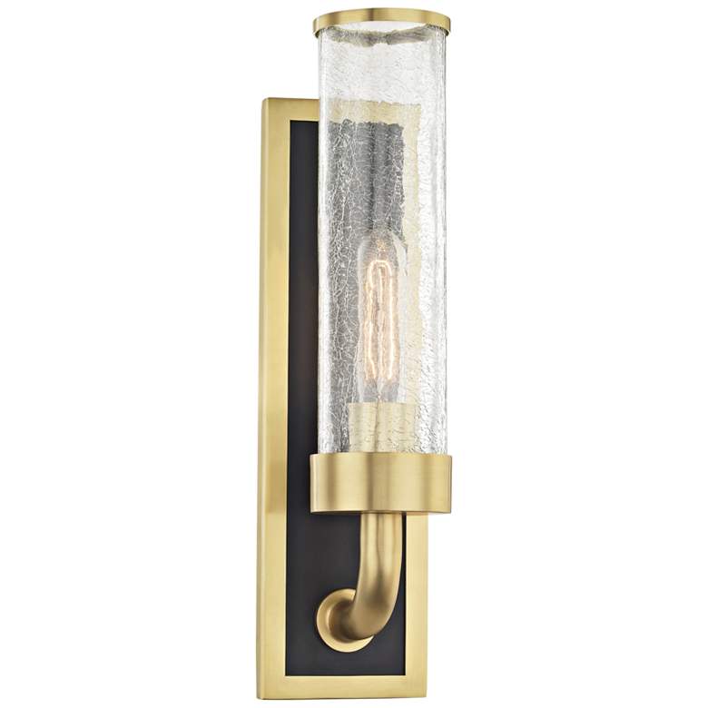 Image 1 Hudson Valley Soriano 16 3/4" High Aged Brass Wall Sconce