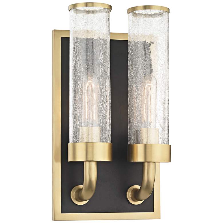 Image 1 Hudson Valley Soriano 16 3/4" High Brass 2-Light Wall Sconce