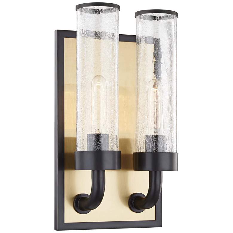 Image 1 Hudson Valley Soriano 16 3/4 inchH Bronze 2-Light Wall Sconce