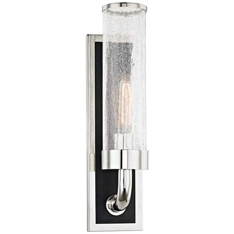 Image 1 Hudson Valley Soriano 16 3/4 inchH Polished Nickel Wall Sconce