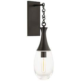 Image1 of Hudson Valley Southold 22" High Black Brass Wall Sconce