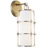 Hudson Valley Sovereign 16" High Aged Brass LED Wall Sconce
