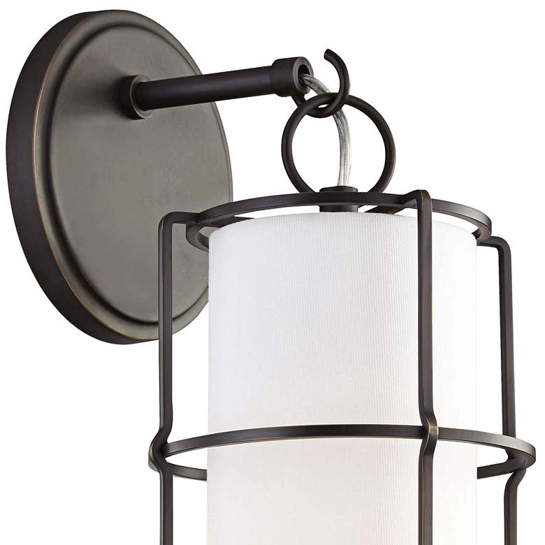 Image 2 Hudson Valley Sovereign 16" High Old Bronze LED Wall Sconce more views
