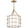 Hudson Valley Sovereign 16" Wide Aged Brass Pendant Light