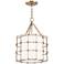 Hudson Valley Sovereign 16" Wide Aged Brass Pendant Light