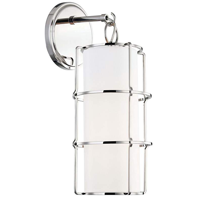 Image 1 Hudson Valley Sovereign 16"H Polished Nickel LED Wall Sconce