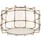 Hudson Valley Sovereign 16"W Aged Brass LED Ceiling Light