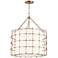 Hudson Valley Sovereign 24"W Aged Brass LED Pendant Light