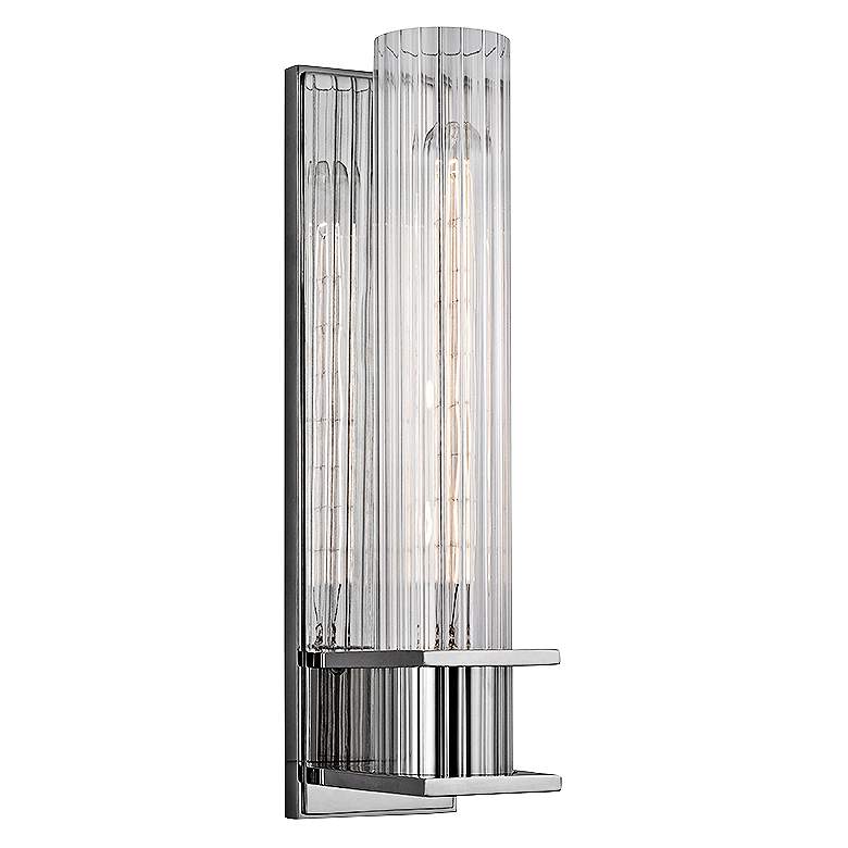 Image 1 Hudson Valley Sperry 13" High Polished Nickel Wall Sconce