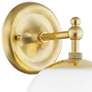 Hudson Valley Sphere No.1 11" High Aged Brass Wall Sconce