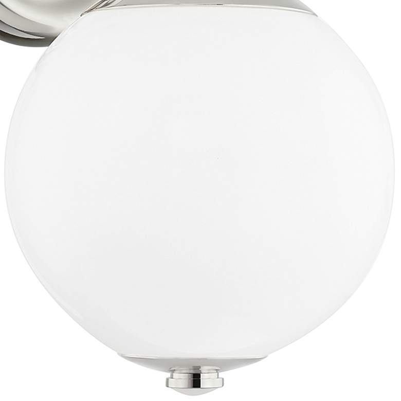 Image 3 Hudson Valley Sphere No.1 11"H Polished Nickel Wall Sconce more views