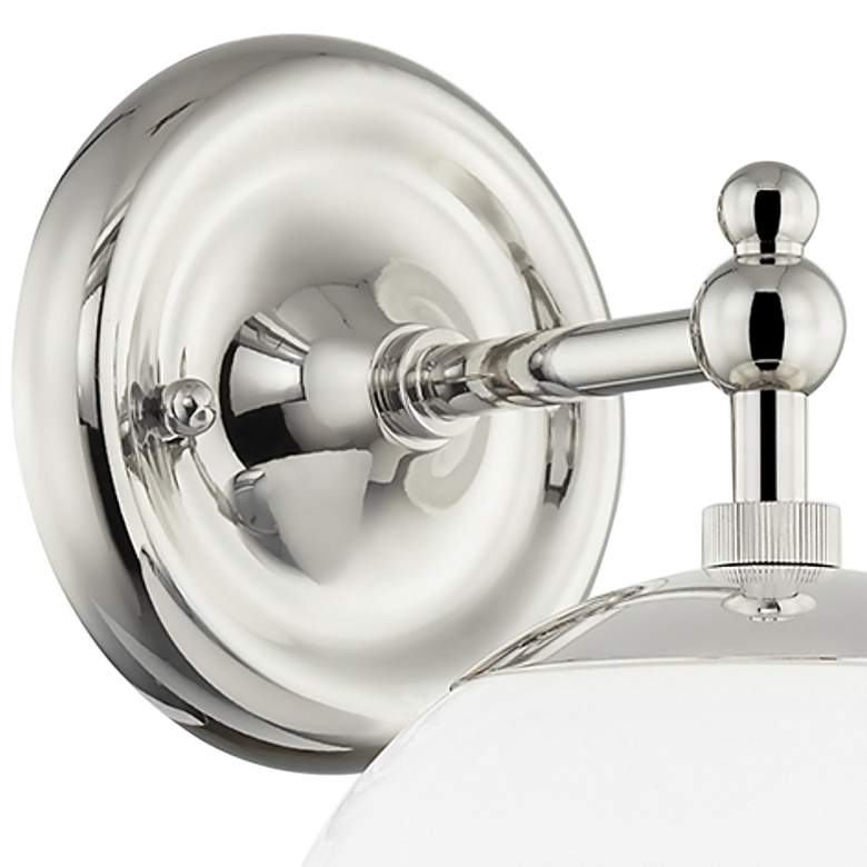 Image 4 Hudson Valley Sphere No.1 11"H Polished Nickel Wall Sconce more views