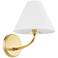 Hudson Valley Stacey 8.25" Wide Aged Brass 1 Light Wall Sconce