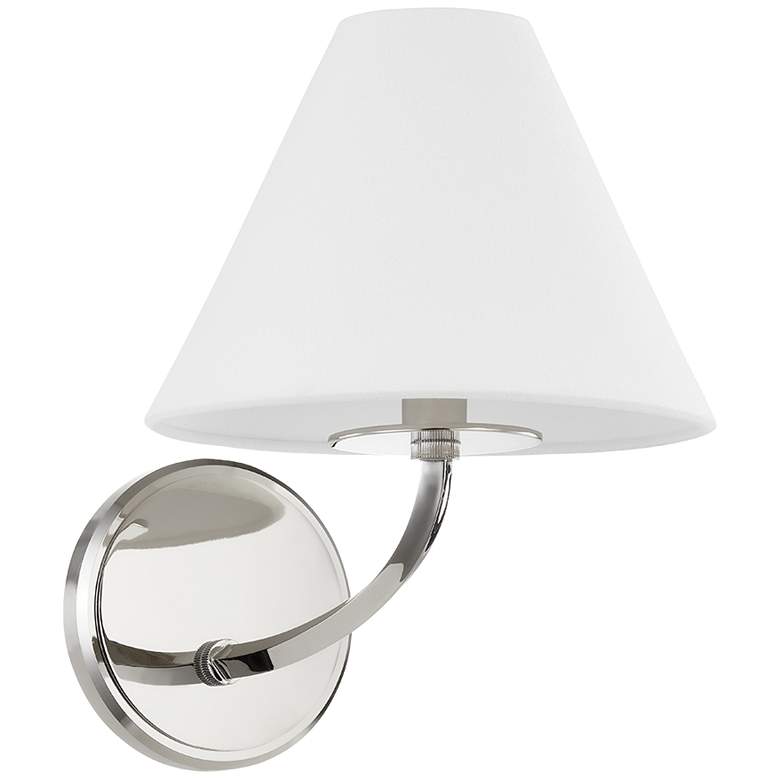 Image 1 Hudson Valley Stacey 8.25" Wide Polished Nickel 1 Light Wall Sconce