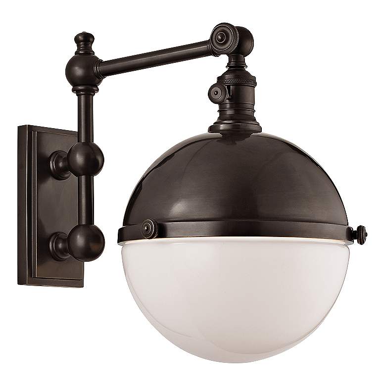 Image 1 Hudson Valley Stanley Old Bronze 14" High Wall Lamp