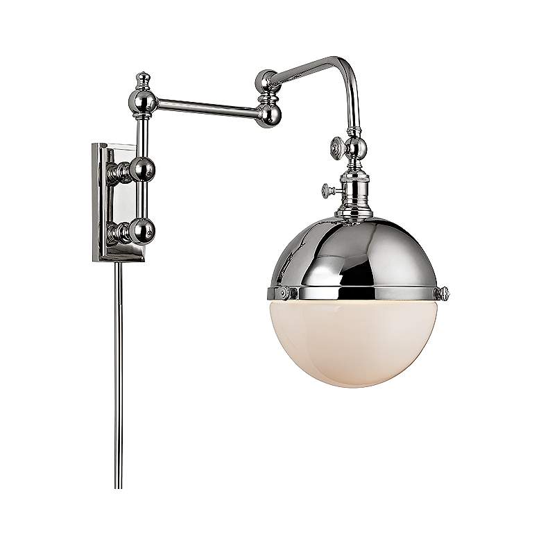 Image 1 Hudson Valley Stanley Polished Nickel 17 1/2" High Wall Lamp