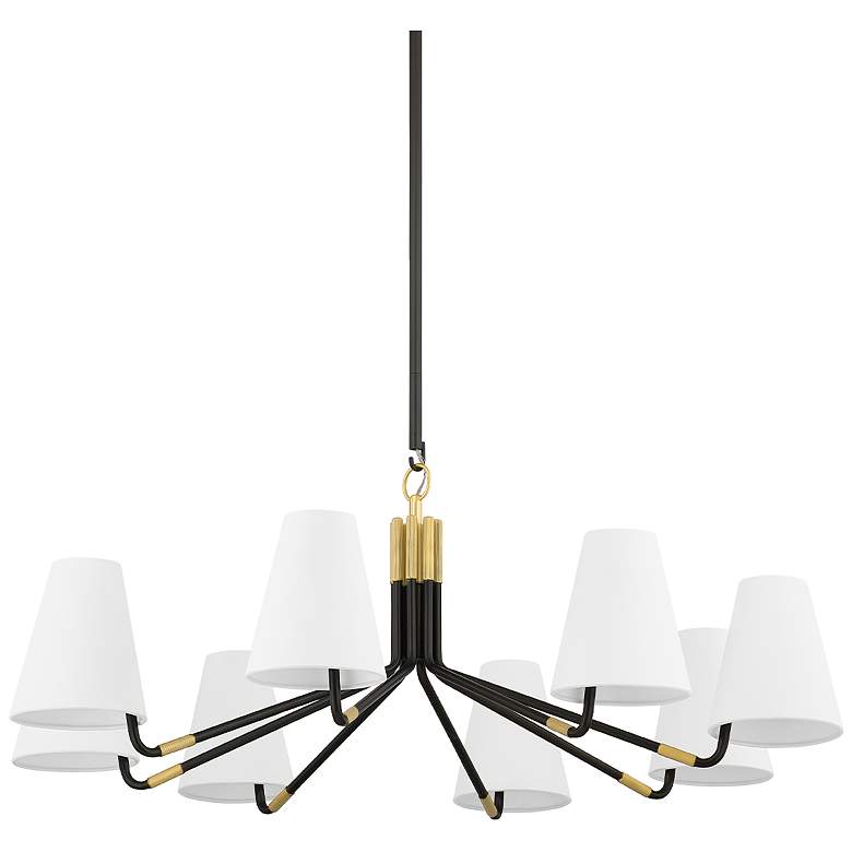 Image 1 Hudson Valley Stanwyck 40 In. Steel 8 Light Chandelier