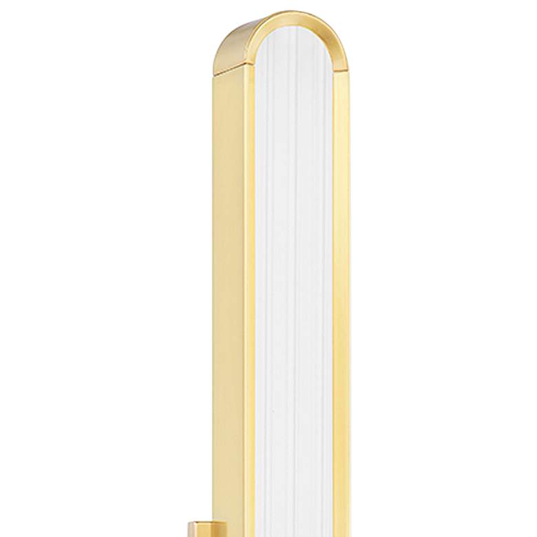 Image 2 Hudson Valley Starkey 24 1/2"H Aged Brass LED Wall Sconce more views