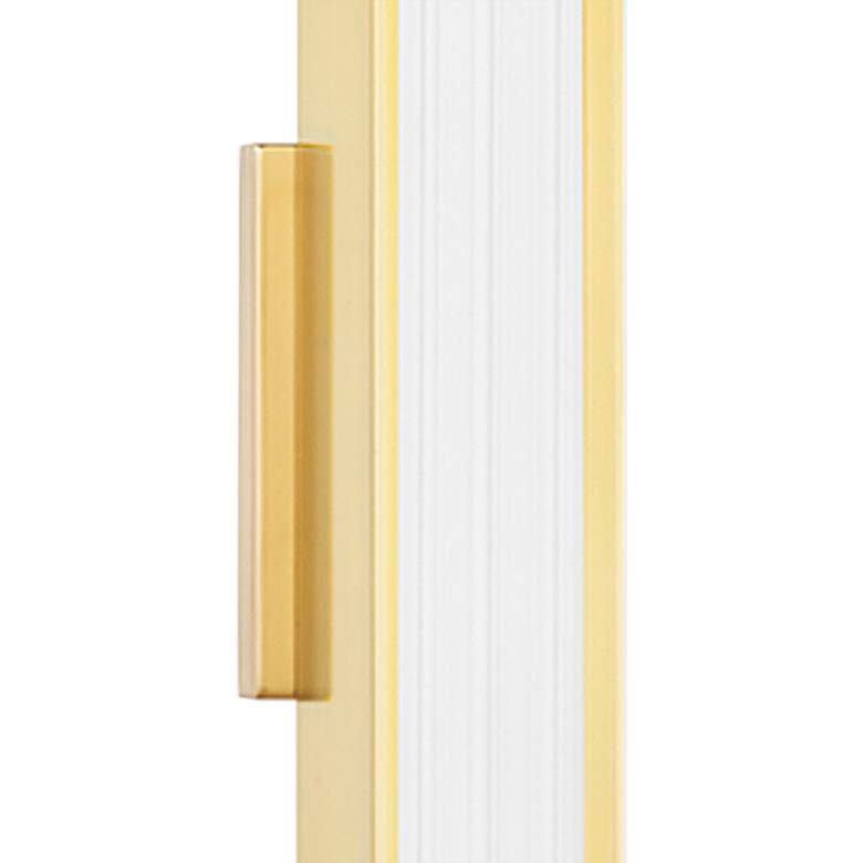 Image 3 Hudson Valley Starkey 24 1/2"H Aged Brass LED Wall Sconce more views