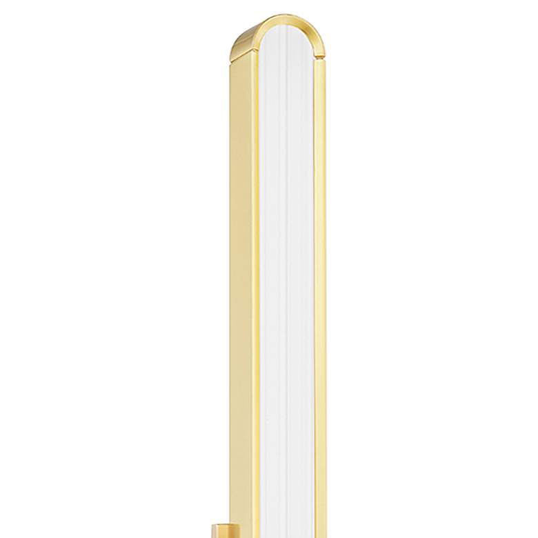 Image 2 Hudson Valley Starkey 32 1/2"H Aged Brass LED Wall Sconce more views