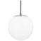 Hudson Valley Stella 12" Wide Polished Nickel White Glass Pendant