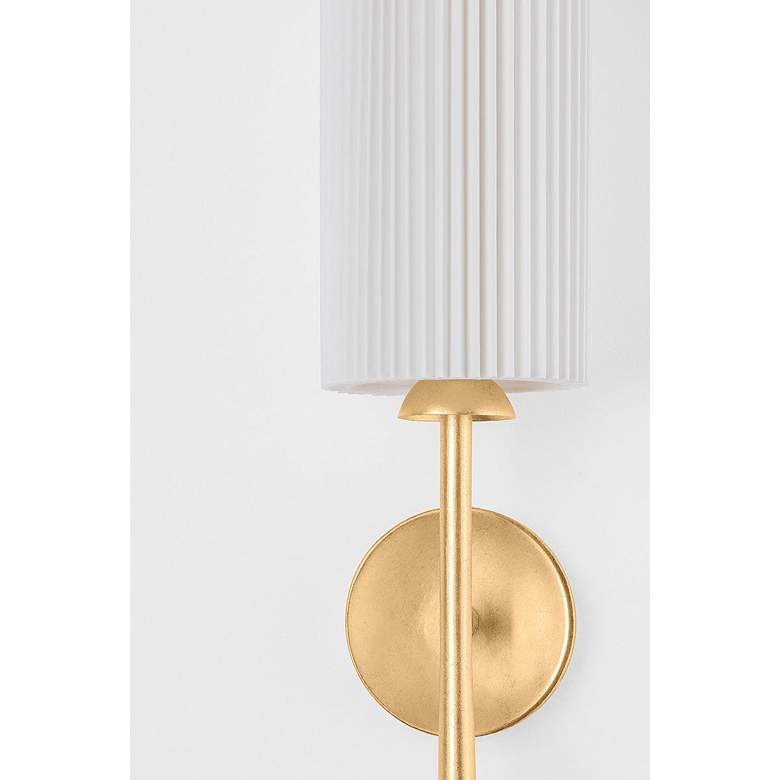 Image 2 Hudson Valley Sterling 5.5" 1 Lt. Vintage Gold Leaf Wall Sconce more views