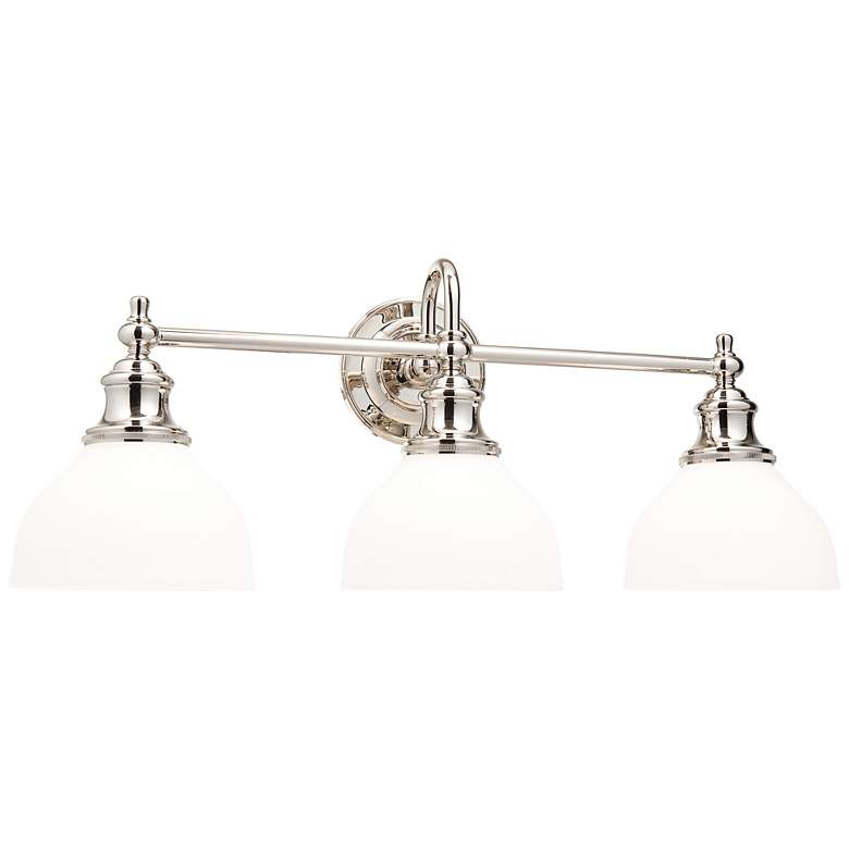 Image 1 Hudson Valley Sutton 26 inch Wide Polished Nickel Bath Light