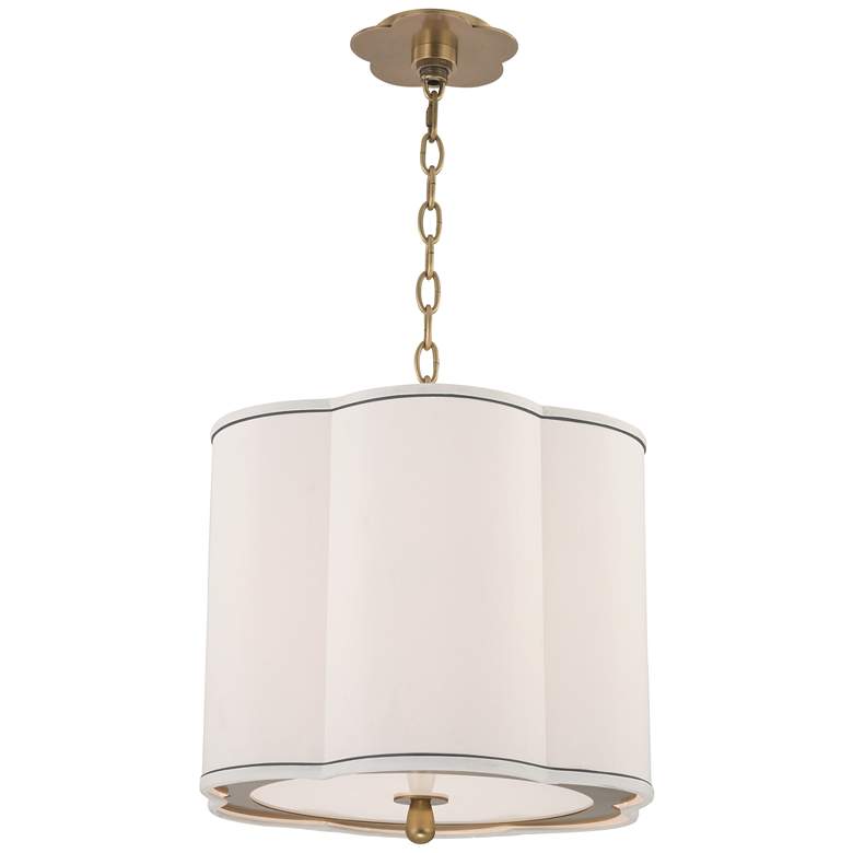 Image 1 Hudson Valley Sweeny 15" Wide Aged Brass Pendant Light