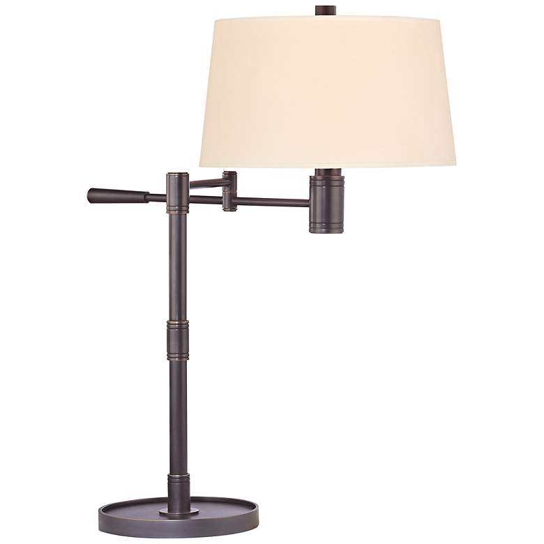 Image 1 Hudson Valley Swing Arm Lindale Table Lamp Old Bronze