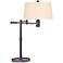 Hudson Valley Swing Arm Lindale Table Lamp Old Bronze