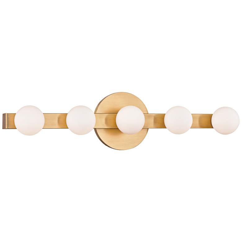 Image 1 Hudson Valley Taft 19" Wide Aged Brass LED Bath Light