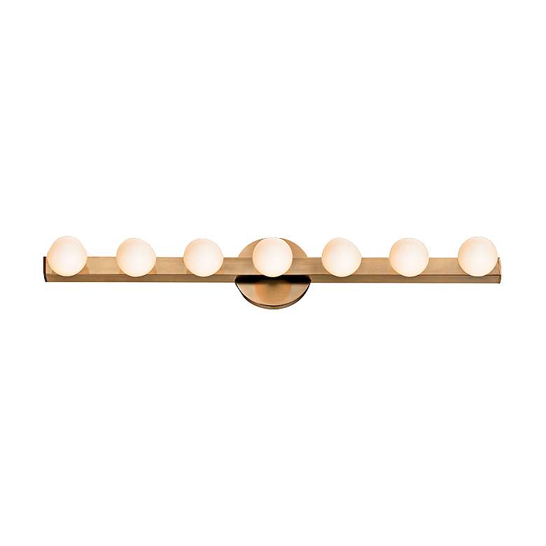 Image 1 Hudson Valley Taft 27" Wide Aged Brass LED Bath Light