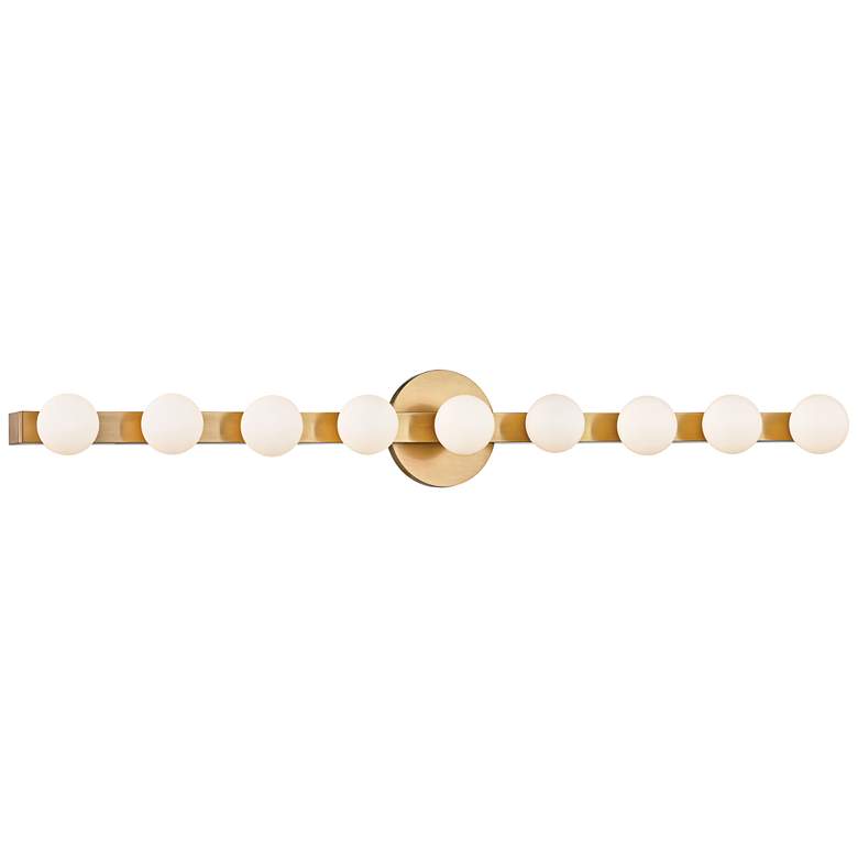 Image 1 Hudson Valley Taft 35" Wide Aged Brass LED Bath Light