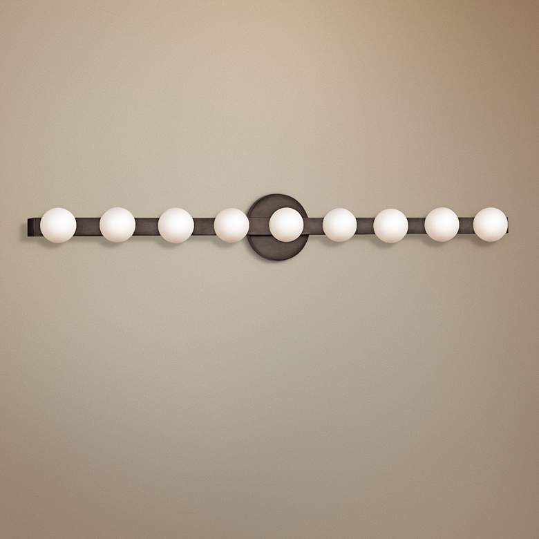 Image 1 Hudson Valley Taft 35" Wide Old Bronze LED Bath Light