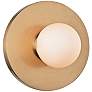 Hudson Valley Taft 4 1/2"H Aged Brass LED Wall Sconce