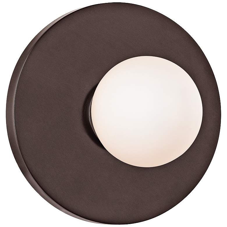 Image 1 Hudson Valley Taft 4 3/4"H Old Bronze LED Wall Sconce
