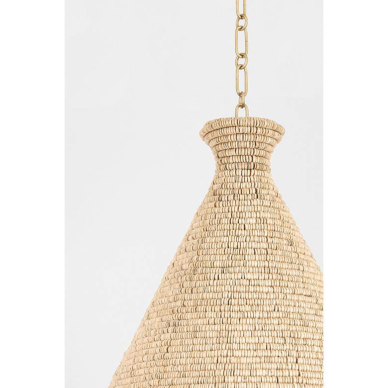 Image 5 Hudson Valley Tallman 20" 1 Lt. Vintage Gold Leaf Pendant more views